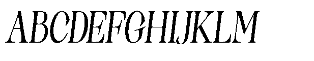 Sinclair Pro Obsession Semi Bold Expanded Slanted Font UPPERCASE