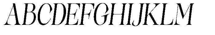 Sinclair Pro Obsession Slanted Font UPPERCASE