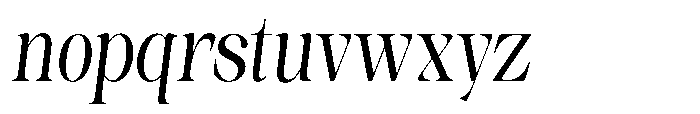 Sinclair Pro Obsession Slanted Font LOWERCASE