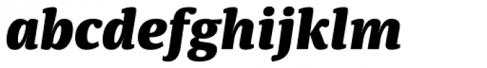 Sindelar Black Italic Font LOWERCASE
