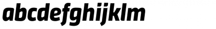 Sinews Sans Pro Bold Italic Font LOWERCASE
