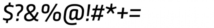 Sinews Sans Pro Regular Italic Font OTHER CHARS