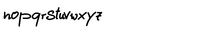 Singbird Script Bold Font LOWERCASE