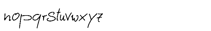 Singbird Script Regular Font LOWERCASE