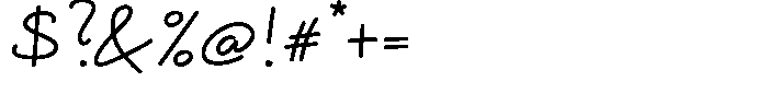 Singbird Script Semibold Font OTHER CHARS