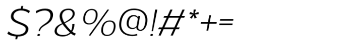 Singkey Extra Light Italic Font OTHER CHARS