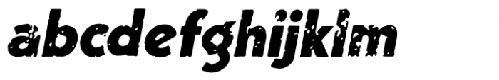 Single Bound Vintage Heavy Italic Font LOWERCASE