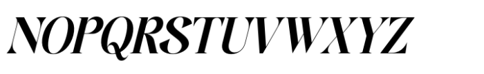 Single Robusta Italic Font UPPERCASE