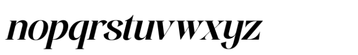 Single Robusta Italic Font LOWERCASE