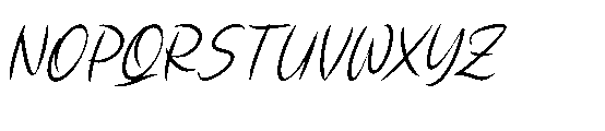 Single Whimney Italic Font UPPERCASE