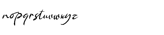 Single Whimney Italic Font LOWERCASE