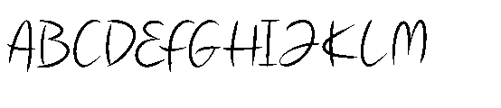 Single Whimney Regular Font UPPERCASE