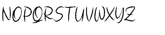 Single Whimney Regular Font UPPERCASE