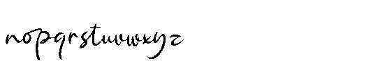 Single Whimney Regular Font LOWERCASE