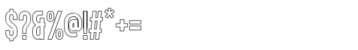 Singo Sans Outline Font OTHER CHARS