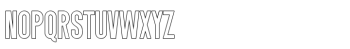 Singo Sans Outline Font LOWERCASE