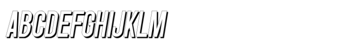 Singo Sans Shadow Italic Font UPPERCASE
