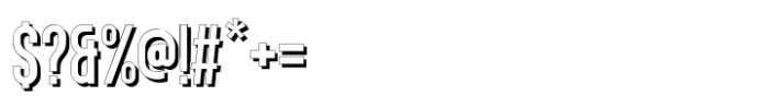 Singo Sans Shadow Font OTHER CHARS