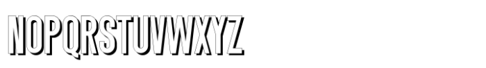 Singo Sans Shadow Font UPPERCASE