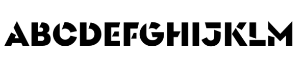 Singolare Stencil Black Font UPPERCASE
