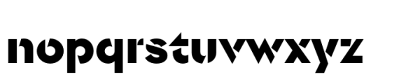 Singolare Stencil Black Font LOWERCASE