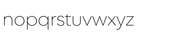 Singolare UltraLight Font LOWERCASE