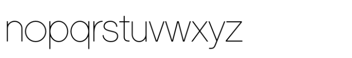 Singularity Type Extra Light Font LOWERCASE
