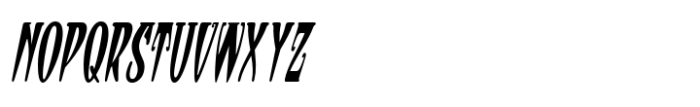 Sinister Nouveau JNL Oblique Font UPPERCASE