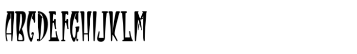Sinister Nouveau JNL Regular Font UPPERCASE