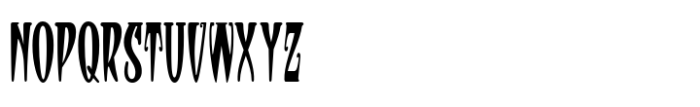 Sinister Nouveau JNL Regular Font UPPERCASE