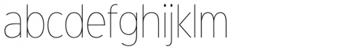 Sinkin Sans Narrow 100 Thin Font LOWERCASE