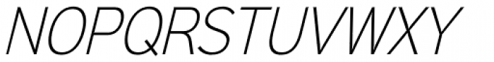 Sinkin Sans Narrow 200 X Light Italic Font UPPERCASE