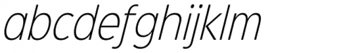 Sinkin Sans Narrow 200 X Light Italic Font LOWERCASE