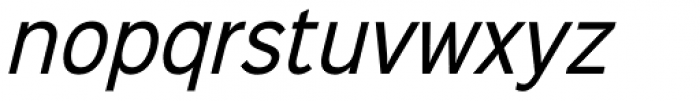 Sinkin Sans Narrow 400 Italic Font LOWERCASE