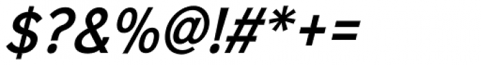 Sinkin Sans Narrow 500 Medium Italic Font OTHER CHARS