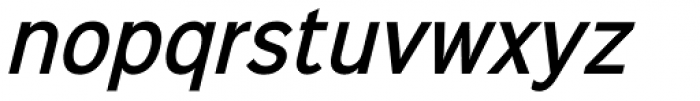 Sinkin Sans Narrow 500 Medium Italic Font LOWERCASE