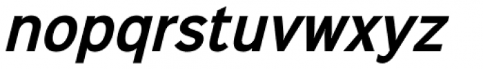 Sinkin Sans Narrow 600 Semi Bold Italic Font LOWERCASE