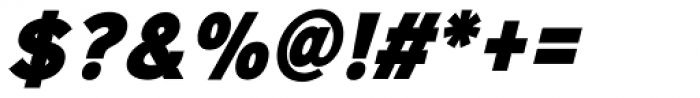 Sinkin Sans Narrow 900 X Black Italic Font OTHER CHARS
