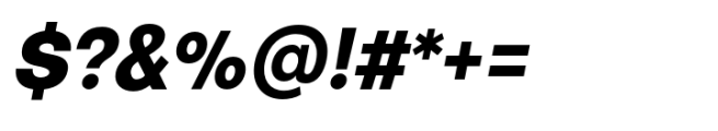 Sinteca Black Italic Font OTHER CHARS