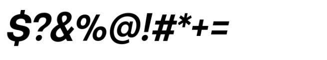 Sinteca Bold Italic Font OTHER CHARS