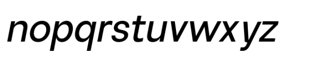 Sinteca Medium Italic Font LOWERCASE