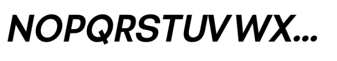 Sinteca Semi Bold Italic Font UPPERCASE