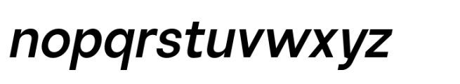Sinteca Semi Bold Italic Font LOWERCASE