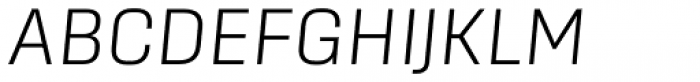 Sinter X-Light Italic Font UPPERCASE