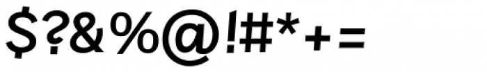 Sintesi Sans DemiBold Italic Font OTHER CHARS