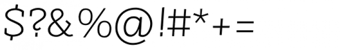 Sintesi Semi Thin Italic Font OTHER CHARS
