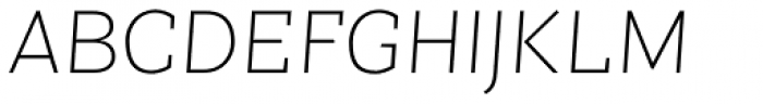 Sintesi Semi UltraLight Italic Font UPPERCASE