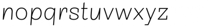 Sintesi Semi UltraLight Italic Font LOWERCASE