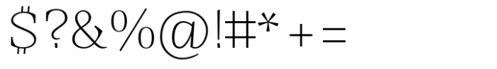 Sintesi Serif Ultra Thin Font OTHER CHARS