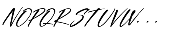 Sinthetic Virtual Italic Font UPPERCASE